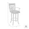 Armen Living Tahiti 30" Arm Barstool in Auburn Bay finish with Brown Pu upholstery LCTA30ARBABR - alternate 6